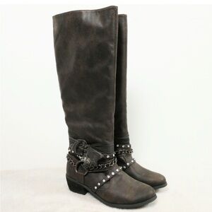 Not Rated Knee High Tutsan Riding Boots